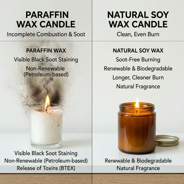 Comparativa soja vs parafina